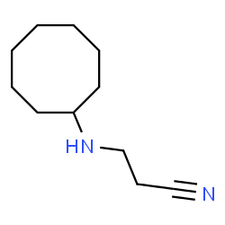 ChemSpider 2D Image | 3-(Cyclooctylamino)propionitrile | C11H20N2