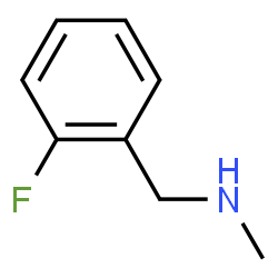 ChemSpider 2D Image | (2-FLUOROBENZYL)METHYLAMINE | C8H10FN