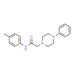 ChemSpider 2D Image | 2-(4-phenylpiperazin-1-yl)-N-(p-tolyl)acetamide | C19H23N3O