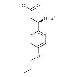 ChemSpider 2D Image | (3R)-3-Ammonio-3-(4-propoxyphenyl)propanoate | C12H17NO3