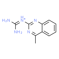 ChemSpider 2D Image | Diamino-N-(4-methyl-2-quinazolinyl)methaniminium | C10H12N5