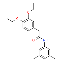 ChemSpider 2D Image | 2-(3,4-Diethoxyphenyl)-N-(3,5-dimethylphenyl)acetamide | C20H25NO3