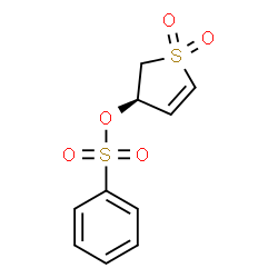 ChemSpider 2D Image | (3R)-1,1-Dioxido-2,3-dihydro-3-thiophenyl benzenesulfonate | C10H10O5S2