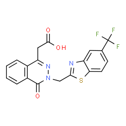 ChemSpider 2D Image | zopolrestat | C19H12F3N3O3S
