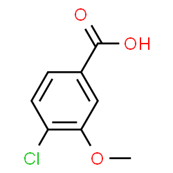 ChemSpider 2D Image | 4-Chloro-3-methoxybenzoic acid | C8H7ClO3
