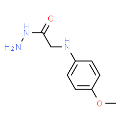 ChemSpider 2D Image | 2-[(4-Methoxyphenyl)amino]acetohydrazide | C9H13N3O2
