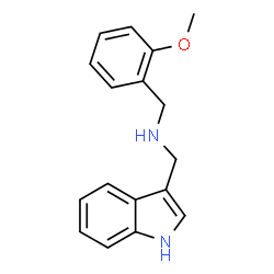 ChemSpider 2D Image | (1H-indol-3-yl-methyl)-(2-methoxybenzyl)amine | C17H18N2O