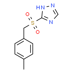 ChemSpider 2D Image | 5-[(4-Methylbenzyl)sulfonyl]-1H-1,2,4-triazole | C10H11N3O2S