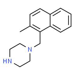 ChemSpider 2D Image | 1-[(2-Methyl-1-naphthyl)methyl]piperazine | C16H20N2