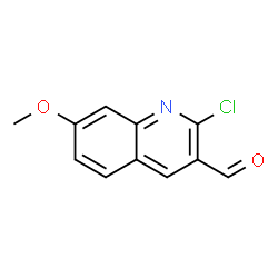 ChemSpider 2D Image | 2-Chloro-7-methoxy-3-quinolinecarbaldehyde | C11H8ClNO2