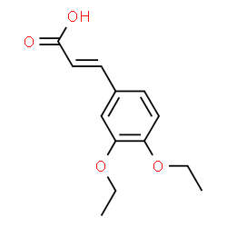 ChemSpider 2D Image | (2E)-3-(3,4-Diethoxyphenyl)acrylic acid | C13H16O4