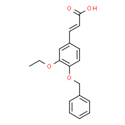 ChemSpider 2D Image | 3-(4-Benzyloxy-3-ethoxy-phenyl)-acrylic acid | C18H18O4