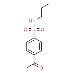 ChemSpider 2D Image | 4-Acetyl-N-propylbenzenesulfonamide | C11H15NO3S