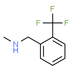ChemSpider 2D Image | Methyl-(2-trifluoromethyl-benzyl)-amine | C9H10F3N