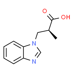 ChemSpider 2D Image | (2S)-3-(1H-Benzimidazol-1-yl)-2-methylpropanoic acid | C11H12N2O2