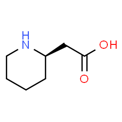 ChemSpider 2D Image | (2R)-2-Piperidinylacetic acid | C7H13NO2