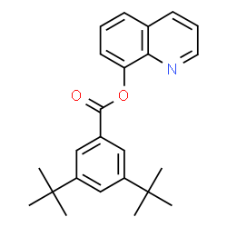 ChemSpider 2D Image | 8-Quinolinyl 3,5-bis(2-methyl-2-propanyl)benzoate | C24H27NO2