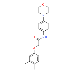 ChemSpider 2D Image | 2-(3,4-Dimethylphenoxy)-N-[4-(4-morpholinyl)phenyl]acetamide | C20H24N2O3