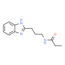 ChemSpider 2D Image | N-[3-(1H-Benzimidazol-2-yl)propyl]propanamide | C13H17N3O
