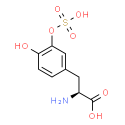 ChemSpider 2D Image | 3-(Sulfooxy)-L-tyrosine | C9H11NO7S