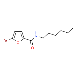 ChemSpider 2D Image | 5-Bromo-N-hexyl-2-furamide | C11H16BrNO2
