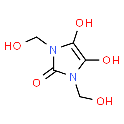 ChemSpider 2D Image | 4,5-Dihydroxy-1,3-bis(hydroxymethyl)-1,3-dihydro-2H-imidazol-2-one | C5H8N2O5