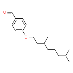 ChemSpider 2D Image | 4-[(3,7-Dimethyloctyl)oxy]benzaldehyde | C17H26O2