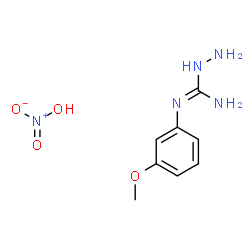 ChemSpider 2D Image | N'-(3-Methoxyphenyl)hydrazinecarboximidamide nitrate (1:1) | C8H13N5O4