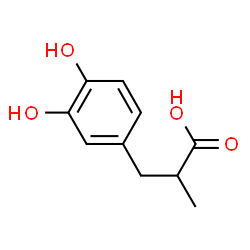 ChemSpider 2D Image | ?-methyl-3,4-dihydroxyphenylpropionic acid | C10H12O4