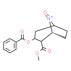 ChemSpider 2D Image | (1R)-3-(Benzoyloxy)-2-(methoxycarbonyl)-8-oxo-8-azoniabicyclo[3.2.1]octane | C16H18NO5