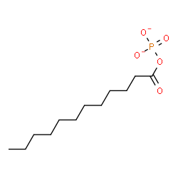 ChemSpider 2D Image | Dodecanoyl phosphate | C12H23O5P