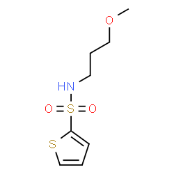 ChemSpider 2D Image | N-(3-Methoxypropyl)-2-thiophenesulfonamide | C8H13NO3S2