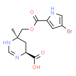 ChemSpider 2D Image | Manzacidine A | C12H14BrN3O4