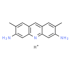 ChemSpider 2D Image | 3,6-Acridinediamine, 2,7-dimethyl-, hydrogen salt | C15H16N3