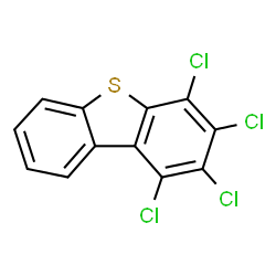 ChemSpider 2D Image | 1,2,3,4-Tetrachlorodibenzo[b,d]thiophene | C12H4Cl4S