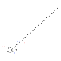 ChemSpider 2D Image | N-[2-(5-Hydroxy-1H-indol-3-yl)ethyl]icosanamide | C30H50N2O2