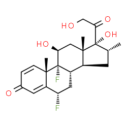 ChemSpider 2D Image | flumetasone | C22H28F2O5
