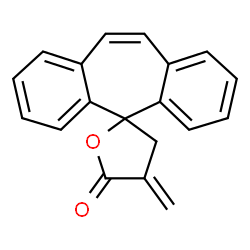 ChemSpider 2D Image | 3-Methylene-6,7:10,11-Dibenz-1-Oxaspiro(4.6)Undec-8-En-2-One | C19H14O2