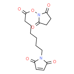 ChemSpider 2D Image | 1-{7-[(2,5-Dioxo-1-pyrrolidinyl)oxy]-7-oxoheptyl}-1H-pyrrole-2,5-dione | C15H18N2O6