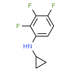 ChemSpider 2D Image | N-Cyclopropyl-2,3,4-trifluoroaniline | C9H8F3N