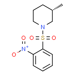ChemSpider 2D Image | (3S)-3-Methyl-1-[(2-nitrophenyl)sulfonyl]piperidine | C12H16N2O4S