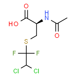 ChemSpider 2D Image | N-Acetyl-S-(2,2-dichloro-1,1-difluoroethyl)-L-cysteine | C7H9Cl2F2NO3S