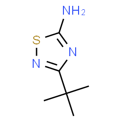 ChemSpider 2D Image | 3-(tert-Butyl)-1,2,4-thiadiazol-5-amine | C6H11N3S