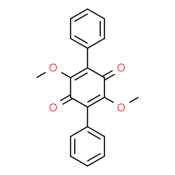 ChemSpider 2D Image | 2,5-Dimethoxy-3,6-diphenyl-1,4-benzoquinone | C20H16O4