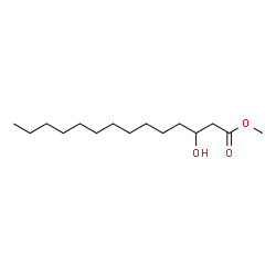 ChemSpider 2D Image | Methyl 3-hydroxytetradecanoate | C15H30O3