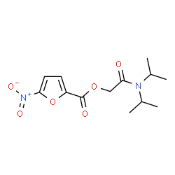 ChemSpider 2D Image | 2-(Diisopropylamino)-2-oxoethyl 5-nitro-2-furoate | C13H18N2O6