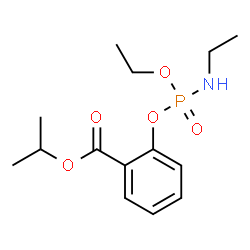 ChemSpider 2D Image | Isopropyl 2-{[ethoxy(ethylamino)phosphoryl]oxy}benzoate | C14H22NO5P
