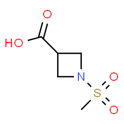 ChemSpider 2D Image | 1-(Methylsulfonyl)-3-azetidinecarboxylic acid | C5H9NO4S