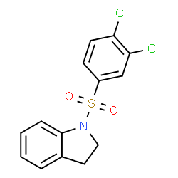 ChemSpider 2D Image | 1-[(3,4-Dichlorophenyl)sulfonyl]indoline | C14H11Cl2NO2S