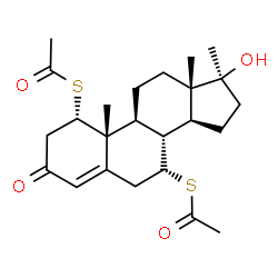ChemSpider 2D Image | tiomesterone | C24H34O4S2